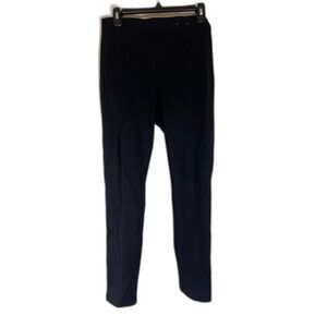 Women's Black Calvin Klein Pull on Flat Front Dress Pants